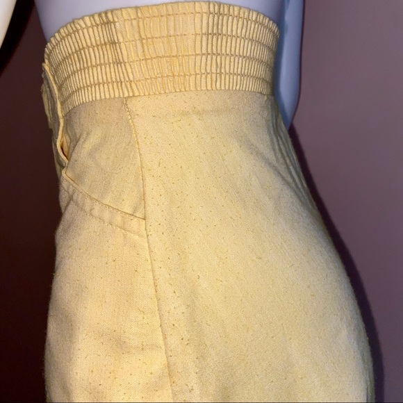 Vintage Yellow High Waisted Skirt - Picture 5 of 7